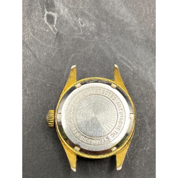 Vintage Newbook Gold Tone Anti Magnetic Watch No Band For Parts/Repair main image 4